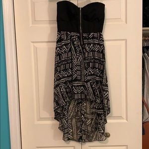 High-Low Dress Size L NWT Strapless